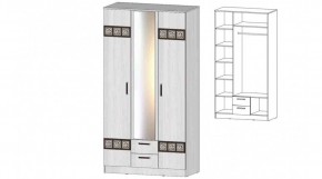 КОСТА-РИКА Шкаф 3-х створчатый (анкор светлый) в Ялуторовске - yalutorovsk.ok-mebel.com | фото