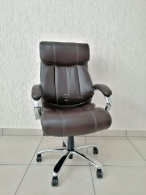 Кресло Barneo K-303 для руководителя (коричневая экокожа) в Ялуторовске - yalutorovsk.ok-mebel.com | фото