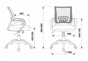 Кресло Бюрократ CH-695N/BLACK черный TW-01 черный TW-11 в Ялуторовске - yalutorovsk.ok-mebel.com | фото 3