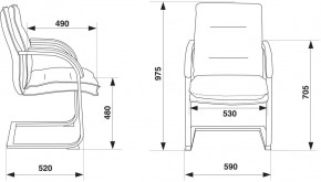 Кресло Бюрократ T-9927SL-LOW-V/BLACK в Ялуторовске - yalutorovsk.ok-mebel.com | фото 4