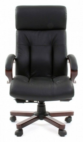 Кресло для руководителя Chairman 421 черный/орех темный, черный в Ялуторовске - yalutorovsk.ok-mebel.com | фото 2
