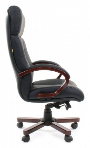 Кресло для руководителя Chairman 421 черный/орех темный, черный в Ялуторовске - yalutorovsk.ok-mebel.com | фото 3