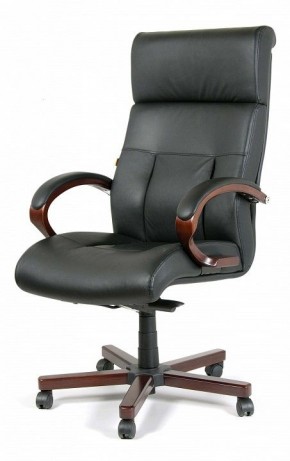Кресло для руководителя Chairman 421 черный/орех темный, черный в Ялуторовске - yalutorovsk.ok-mebel.com | фото 7