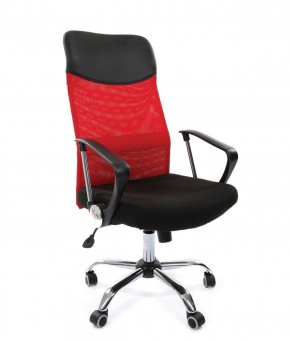 Кресло для руководителя CHAIRMAN 610 N (15-21 черный/сетка красный) в Ялуторовске - yalutorovsk.ok-mebel.com | фото 1