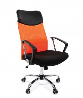 Кресло для руководителя CHAIRMAN 610 N (15-21 черный/сетка оранжевый) в Ялуторовске - yalutorovsk.ok-mebel.com | фото 1