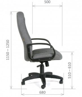 Кресло для руководителя  CHAIRMAN 685 СТ (ткань стандарт 10-356 черная) в Ялуторовске - yalutorovsk.ok-mebel.com | фото 6