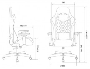 Кресло игровое Бюрократ VIKING 7 KNIGHT BL FABRIC синий в Ялуторовске - yalutorovsk.ok-mebel.com | фото 4