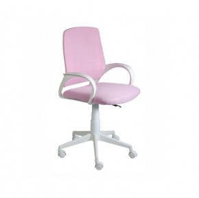 Кресло Ирис White сетка/ткань розовая в Ялуторовске - yalutorovsk.ok-mebel.com | фото