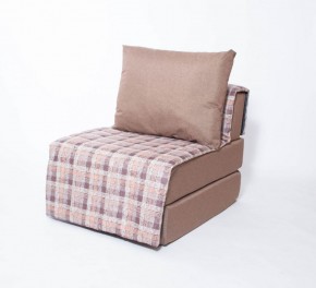 Кресло-кровать бескаркасное Харви (коричневый-квадро беж) в Ялуторовске - yalutorovsk.ok-mebel.com | фото