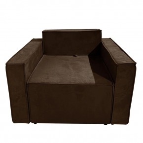 Кресло-кровать Принц КК1-ВК (велюр коричневый) в Ялуторовске - yalutorovsk.ok-mebel.com | фото