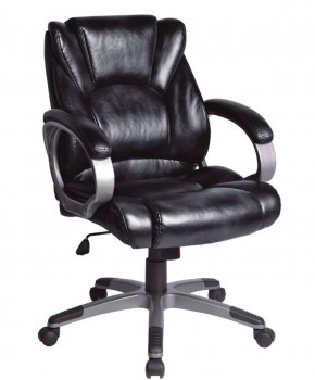 Кресло офисное BRABIX "Eldorado EX-504", экокожа, черное, 530874 в Ялуторовске - yalutorovsk.ok-mebel.com | фото 1