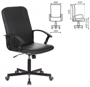 Кресло офисное BRABIX "Simple EX-521" (экокожа, черное) 532103 в Ялуторовске - yalutorovsk.ok-mebel.com | фото 2