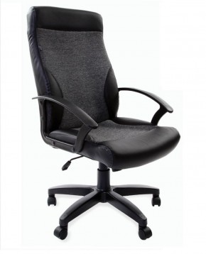 Кресло офисное BRABIX "Trust EX-535" (экокожа/черная/ткань серая) 531383 в Ялуторовске - yalutorovsk.ok-mebel.com | фото