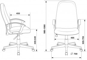 Кресло руководителя Бюрократ CH-808LT/#B черный 3C11 в Ялуторовске - yalutorovsk.ok-mebel.com | фото 4