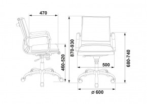 Кресло руководителя Бюрократ CH-993-LOW/M01 черный в Ялуторовске - yalutorovsk.ok-mebel.com | фото 3