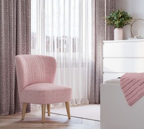 Кресло Унельма светло-розовый, ткань рогожка в Ялуторовске - yalutorovsk.ok-mebel.com | фото 3