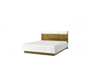 Кровать 160 с подъемником, TORINO, цвет белый/Дуб наварра в Ялуторовске - yalutorovsk.ok-mebel.com | фото