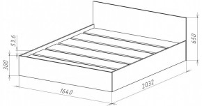 НИЦЦА-14 Кровать 1600 с настилом ЛДСП (НЦ.14) в Ялуторовске - yalutorovsk.ok-mebel.com | фото 3