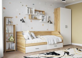 Кровать 800/2 ящика Лайт с настилом ЛДСП в Ялуторовске - yalutorovsk.ok-mebel.com | фото 3