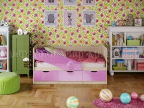 Кровать Бабочки (Сиреневый металлик) 1600 в Ялуторовске - yalutorovsk.ok-mebel.com | фото 1