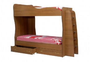 Кровать детская 2-х ярусная Юниор-1 (800*2000) ЛДСП в Ялуторовске - yalutorovsk.ok-mebel.com | фото