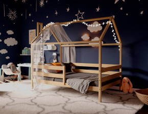 Кровать-домик 80*190 без покраски в Ялуторовске - yalutorovsk.ok-mebel.com | фото 3