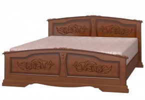 ЕЛЕНА Кровать из массива 1200 (Орех) в Ялуторовске - yalutorovsk.ok-mebel.com | фото 1