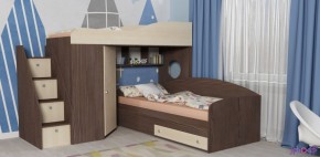 Кровать Кадет-2 с универсальной лестницей в Ялуторовске - yalutorovsk.ok-mebel.com | фото 2