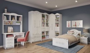 KI-KI КРД900.1 Кровать 900 (белый/белое дерево) в Ялуторовске - yalutorovsk.ok-mebel.com | фото 2