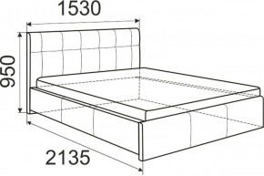 Кровать Изабелла с латами Newtone light beige 1400x2000 в Ялуторовске - yalutorovsk.ok-mebel.com | фото