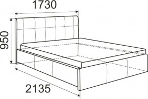 Кровать Лаура с латами Nice White 1400x2000 в Ялуторовске - yalutorovsk.ok-mebel.com | фото 3