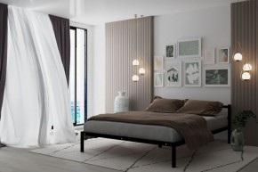 Кровать Мета с матрасом 1200 (черный) в Ялуторовске - yalutorovsk.ok-mebel.com | фото 2