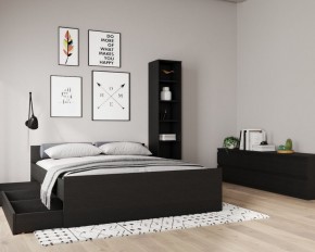 Кровать ОРИОН двухспальная с ортопедическим основанием 180х200, цвет Дуб Венге в Ялуторовске - yalutorovsk.ok-mebel.com | фото 3
