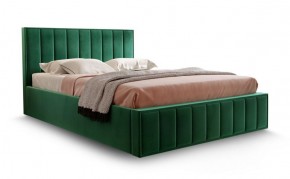 Кровать "Вена" 1400 СТАНДАРТ Вариант 1 Мора зеленый + бельевой ящик с кроватным основанием и подъемным механизмом в Ялуторовске - yalutorovsk.ok-mebel.com | фото