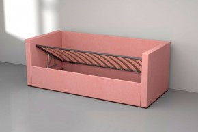 Кровать с ПМ (арт.030) (с/м 900*2000мм) (б/матр), ткань розовая в Ялуторовске - yalutorovsk.ok-mebel.com | фото 2