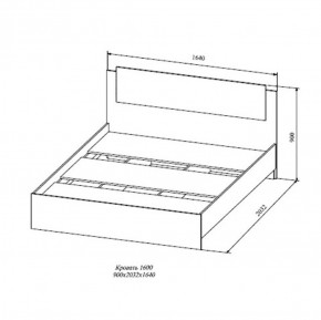 СОФИ СКР1600.1 Кровать 1600 в Ялуторовске - yalutorovsk.ok-mebel.com | фото 2