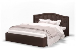 Кровать Стелла 1400*2000 + ПМ (Лесмо brown) коричневый в Ялуторовске - yalutorovsk.ok-mebel.com | фото 1