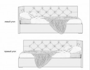 Кровать угловая Хлоя интерьерная +основание/ПМ/бельевое дно (120х200) в Ялуторовске - yalutorovsk.ok-mebel.com | фото 5