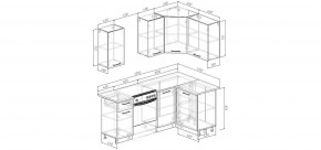 Кухонный гарнитур Антик 2000*1200 (Стол. 26мм) в Ялуторовске - yalutorovsk.ok-mebel.com | фото 2