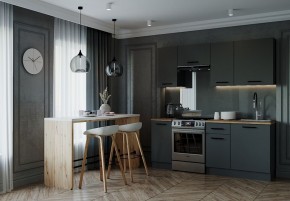 Кухонный гарнитур Антрацит 2000 (Стол. 26мм) в Ялуторовске - yalutorovsk.ok-mebel.com | фото