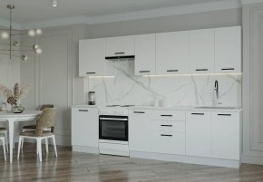 Кухонный гарнитур Белый Глянец 3000 (Стол. 26мм) в Ялуторовске - yalutorovsk.ok-mebel.com | фото