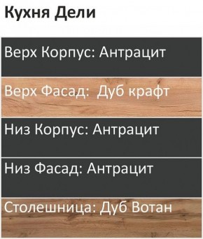 Кухонный гарнитур Дели 1800 (Стол. 26мм) в Ялуторовске - yalutorovsk.ok-mebel.com | фото 3