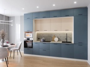 Кухонный гарнитур Фьюжн 3400 (Стол. 38мм) в Ялуторовске - yalutorovsk.ok-mebel.com | фото