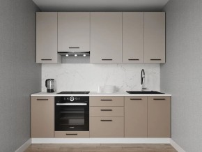 Кухонный гарнитур Каппучино 2400 h950 (Стол. 38мм) в Ялуторовске - yalutorovsk.ok-mebel.com | фото