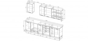 Кухонный гарнитур Каппучино 2800 (Стол. 26мм) в Ялуторовске - yalutorovsk.ok-mebel.com | фото 2