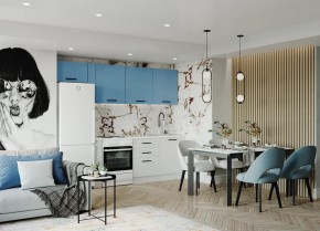 Кухонный гарнитур Капри 2550 (Стол. 26мм) в Ялуторовске - yalutorovsk.ok-mebel.com | фото