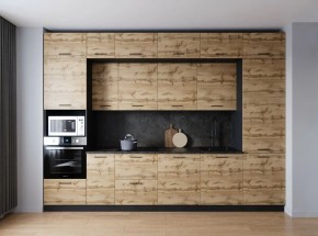 Кухонный гарнитур Крафт 3400 (Стол. 26мм) в Ялуторовске - yalutorovsk.ok-mebel.com | фото