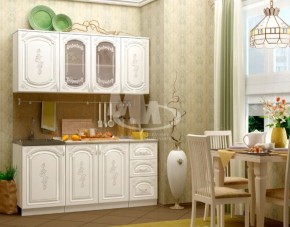 ЛИЗА-2 Кухонный гарнитур 1,7 Белый глянец холодный в Ялуторовске - yalutorovsk.ok-mebel.com | фото