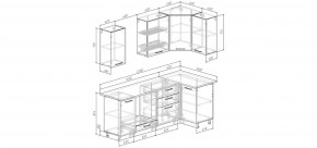 Кухонный гарнитур Меренга 2200*1000 (Стол. 26мм) в Ялуторовске - yalutorovsk.ok-mebel.com | фото 2
