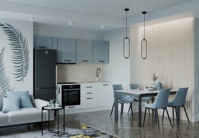Кухонный гарнитур Ниагара 2550 (Стол. 26мм) в Ялуторовске - yalutorovsk.ok-mebel.com | фото